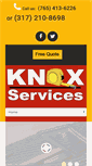 Mobile Screenshot of knoxroofs.com